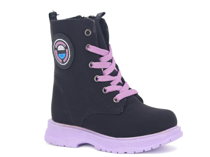 Twingo Patik 7255 Kız Bot Siyah - Lila 