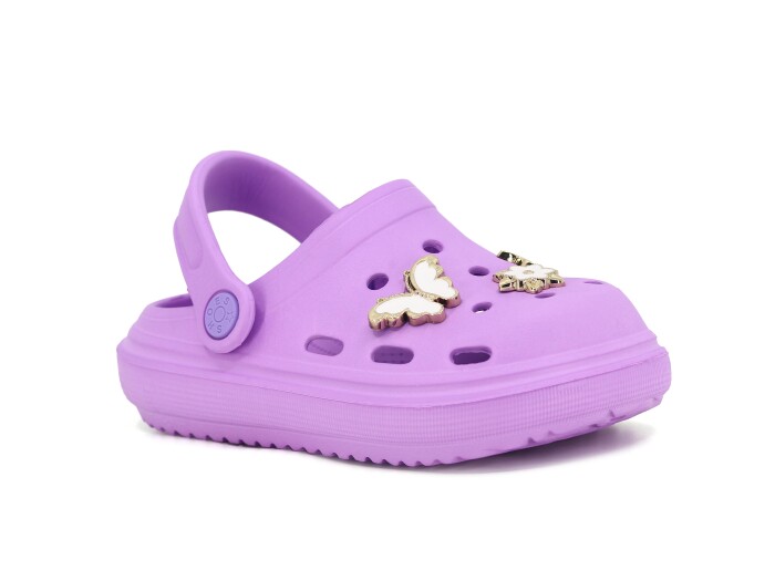 Twingo Patik 755 Taşlı Eva Cross Terlik Lila - Twingo