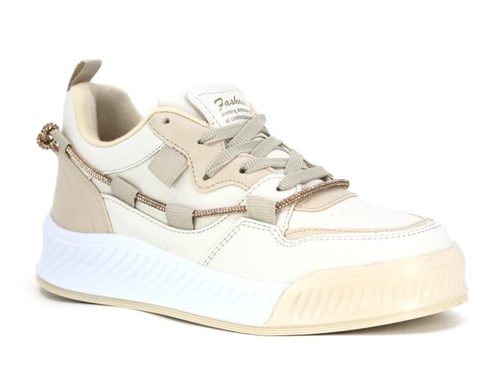 Twingo Zenne 2080 Bayan Spor Ayakkabı Bej - Twingo