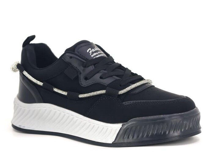 Twingo Zenne 2080 Bayan Spor Ayakkabı Siyah Zümrüt - Twingo