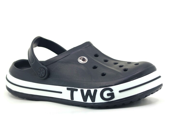 Twingo Zenne 216 TWG Yandan Etiketli Damarlı Eva Cross Terlik Siyah - Twingo