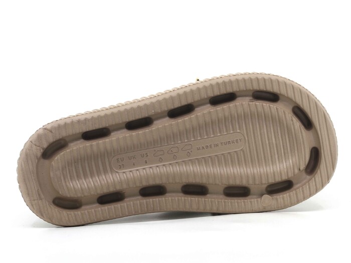 Twingo Zenne 292 Zincirli Havlu Poşetli Lux Eva Terlik Kum - 3