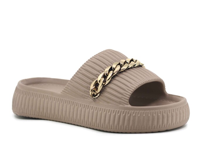 Twingo Zenne 292 Zincirli Havlu Poşetli Lux Eva Terlik Kum - 1