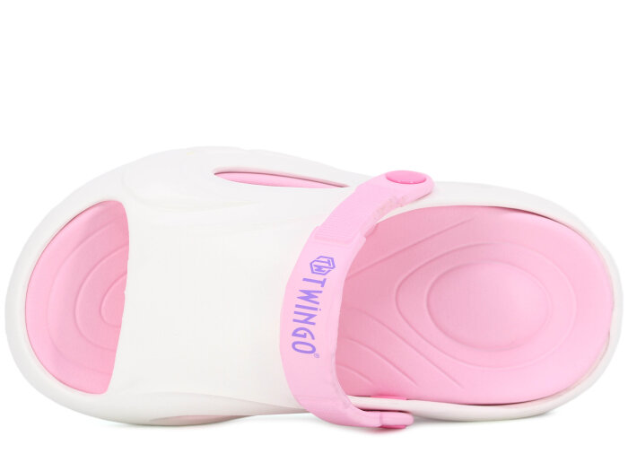 Twingo Zenne 3043 Döngülü Lux Eva Terlik Beyaz - Pembe - Twingo (1)