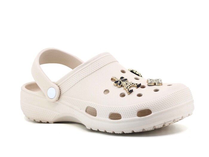 Twingo Zenne 606 Taşlı Poşetli Eva Cross Terlik Ekru - Twingo