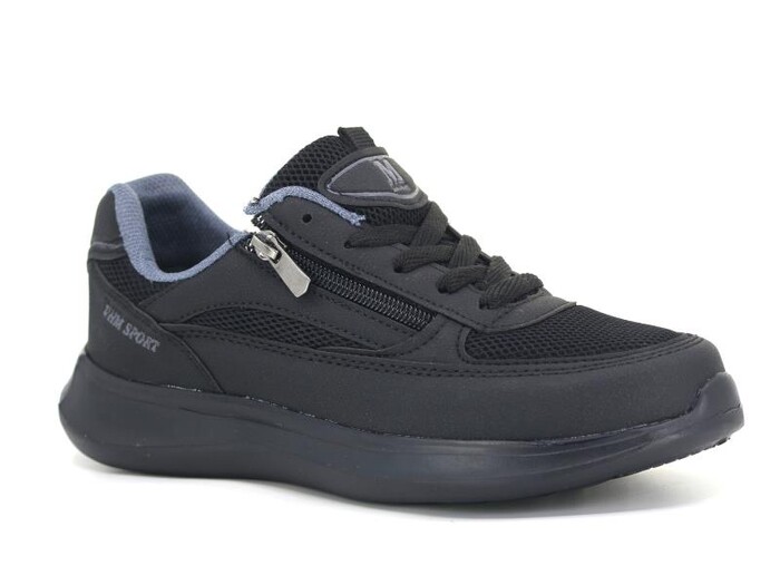 VHM Zenne 502 Fermuarlı Anorak Spor Ayakkabı Siyah - Füme