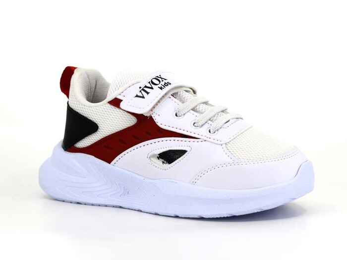 Vivox Filet 102 Anorak Spor Ayakkabı Beyaz - Kırmızı