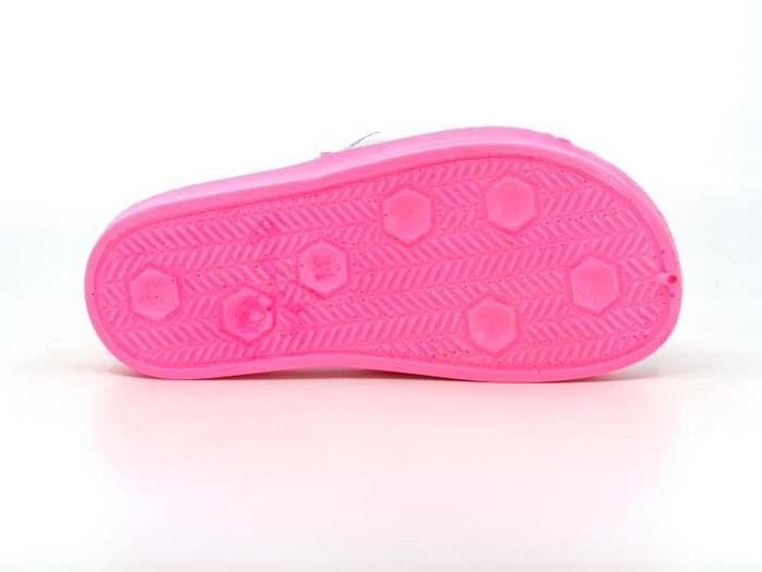 Vizyon Filet 519 Beach Florasan Renkli Taban Günlük Terlik Gümüş - Pembe - Fuşya - 3