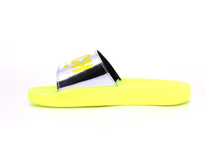 Vizyon Filet 519 Beach Florasan Renkli Taban Günlük Terlik Gümüş - Sarı - 2