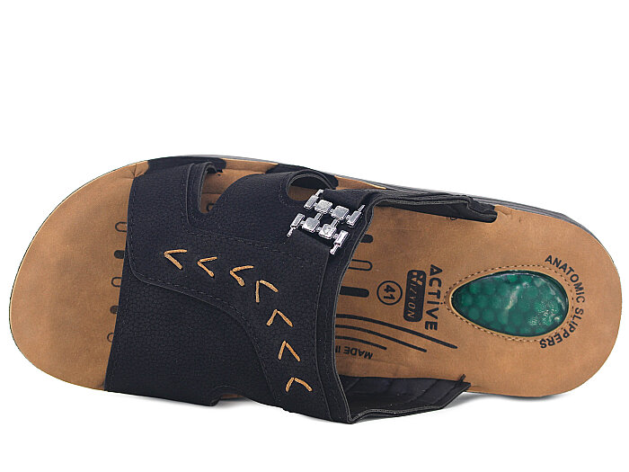 Vizyon Merdane 9125 Jelli Poşetli Günlük Terlik Siyah - 2