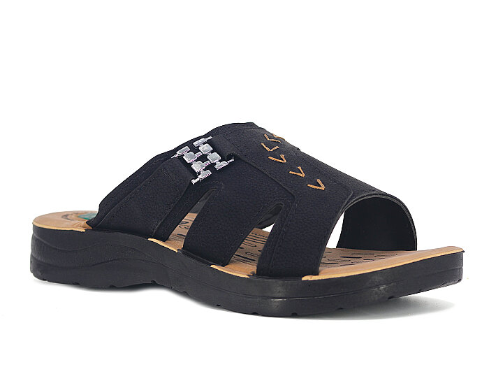 Vizyon Merdane 9125 Jelli Poşetli Günlük Terlik Siyah - Vizyon