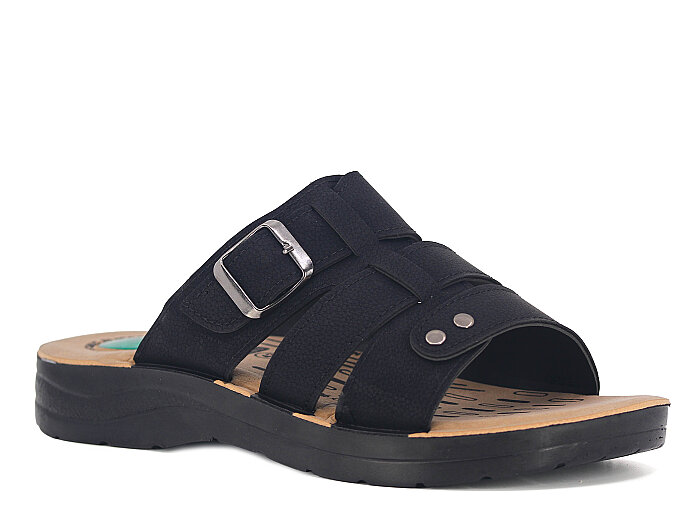 Vizyon Merdane 9126 Jelli Poşetli Günlük Terlik Siyah - Vizyon