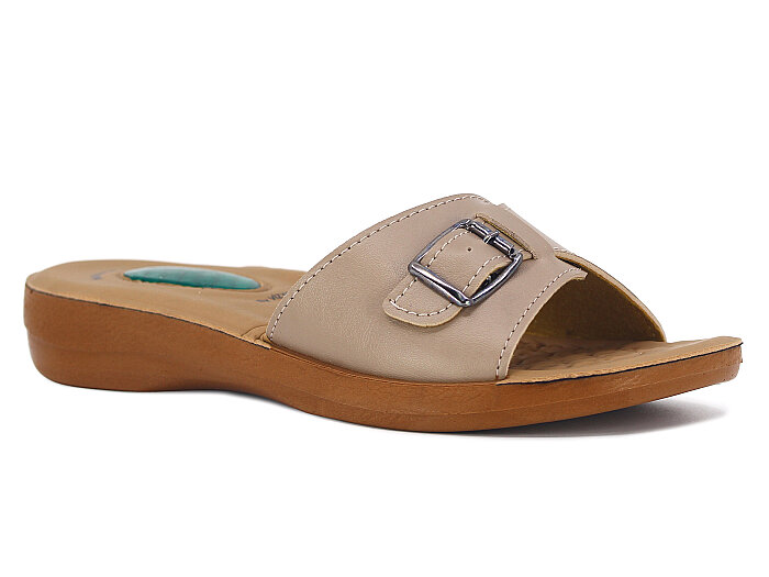 Vizyon Zenne 4502 Jelli Poşetli Günlük Terlik Vizon - Camel - Vizyon
