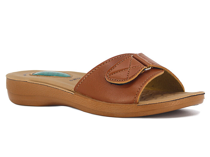 Vizyon Zenne 4507 Jelli Poşetli Günlük Terlik Taba - Camel - 1