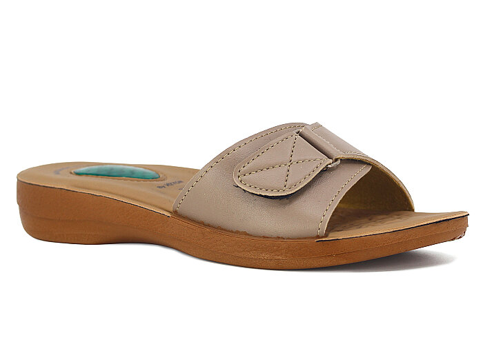 Vizyon Zenne 4507 Jelli Poşetli Günlük Terlik Vizon - Camel - Vizyon