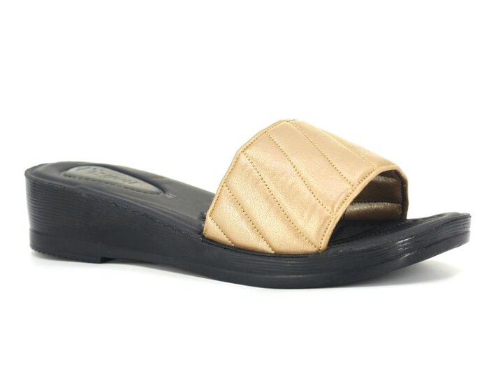 Vizyon Zenne 5230 Pedli Poşetli Günlük Terlik Altın - Vizyon