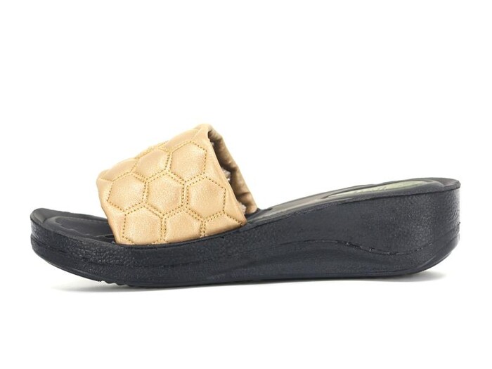 Vizyon Zenne 5406 Pedli Poşetli Günlük Terlik Altın - 2