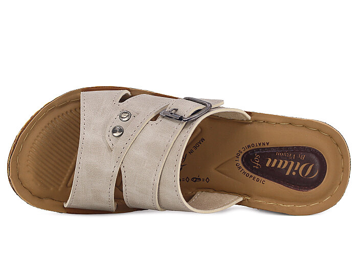 Vizyon Zenne 5407 Dilan Kutulu Günlük Terlik Bej - Vizyon (1)