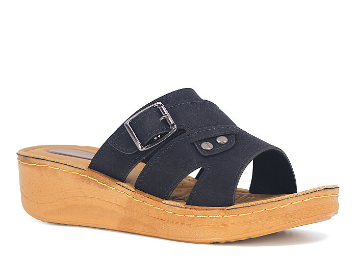 Vizyon Zenne 5407 Dilan Kutulu Günlük Terlik Siyah - Vizyon