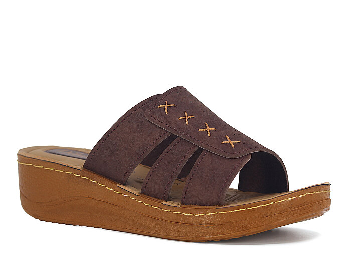 Vizyon Zenne 5414 Dilan Kutulu Günlük Terlik Kahve - 1