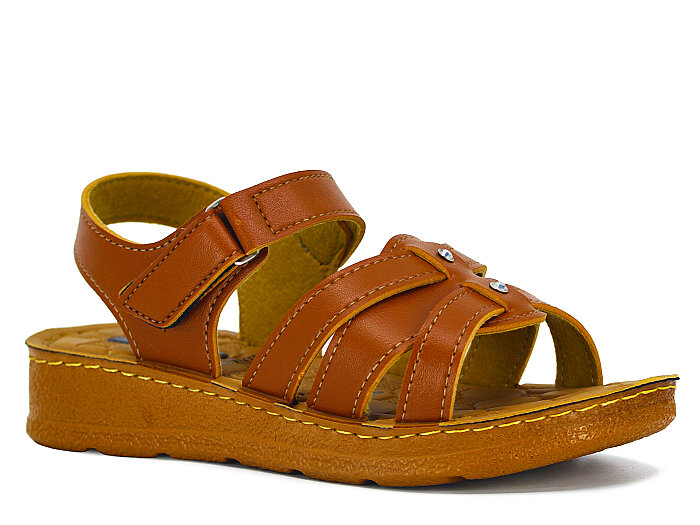 Vizyon Zenne 5608 Pedli Kutulu Enj. Sandalet Taba - 1