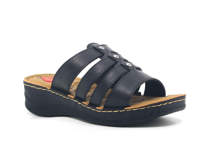 Vizyon Zenne 5712 Pedli Kutulu Günlük Terlik Siyah - 1