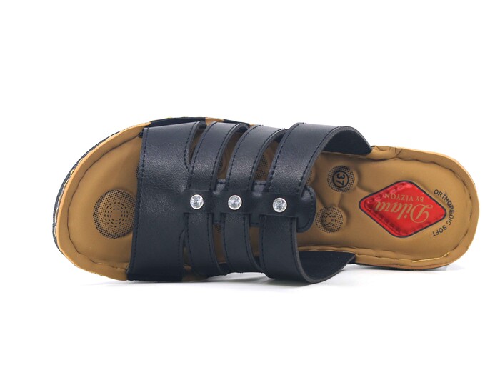 Vizyon Zenne 5712 Pedli Kutulu Günlük Terlik Siyah - Vizyon (1)