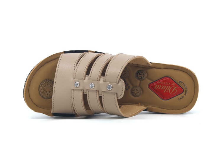 Vizyon Zenne 5712 Pedli Kutulu Günlük Terlik Vizon - Vizyon (1)