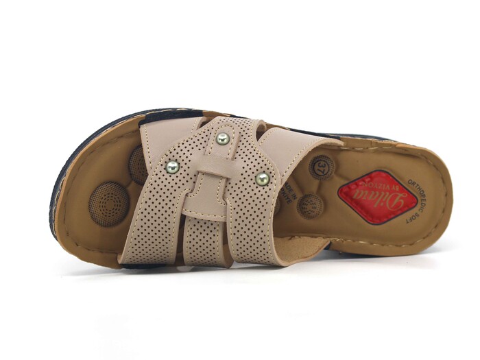 Vizyon Zenne 5714 Pedli Kutulu Günlük Terlik Vizon - Vizyon (1)