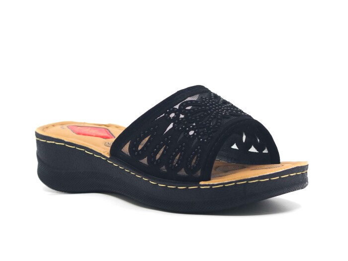 Vizyon Zenne 5742 Pedli Kutulu Günlük Terlik Siyah - 1