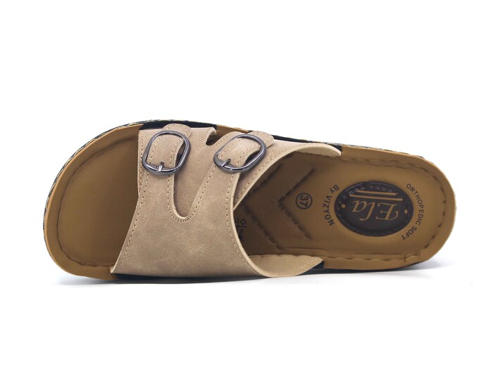 Vizyon Zenne 5802 Pedli Günlük Terlik Bej - 2