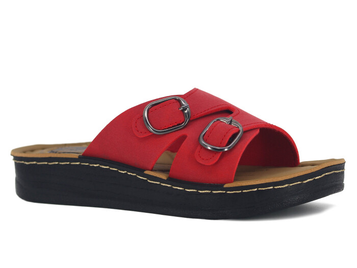 Vizyon Zenne 5802 Pedli Günlük Terlik Kırmızı - 1