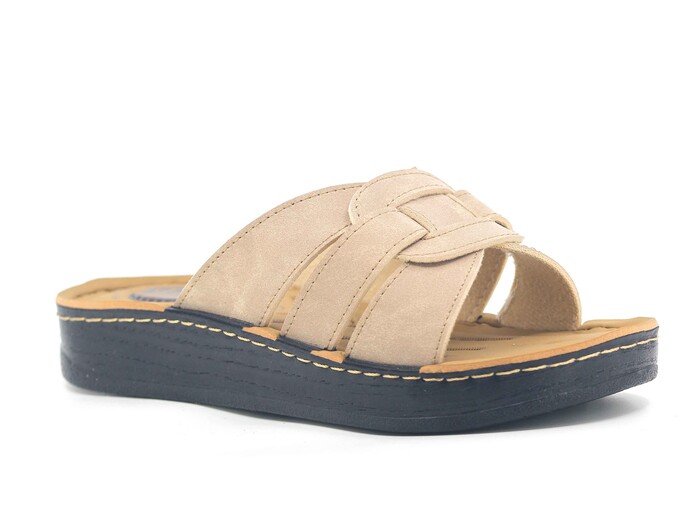 Vizyon Zenne 5811 Pedli Kutulu Günlük Terlik Bej - 1