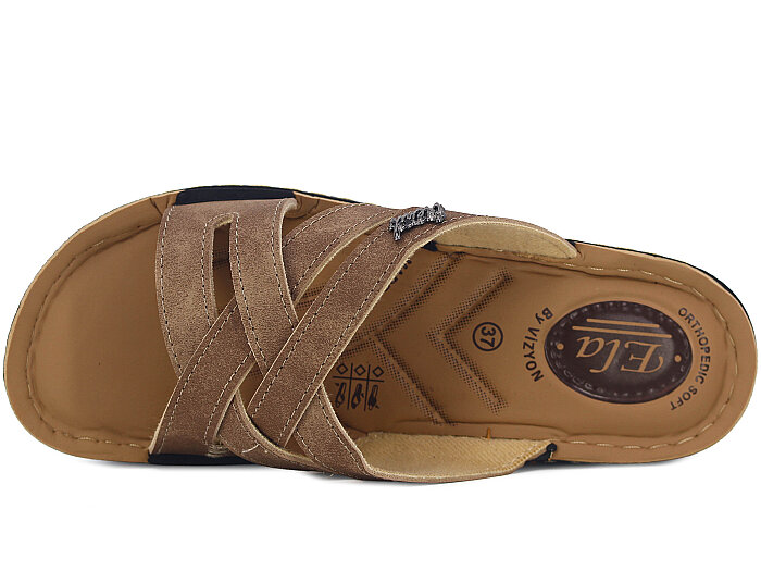 Vizyon Zenne 5813 Pedli Poşetli Günlük Terlik Vizon - Vizyon (1)