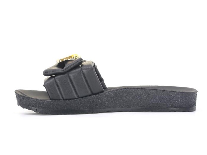 Vizyon Zenne Gb-15 Fiyonklu Siyah Taban Günlük Terlik Siyah - 3