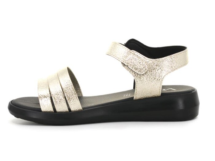Voga Zenne 1300-158 Kutulu Üç Bant Sandalet Altın - 2