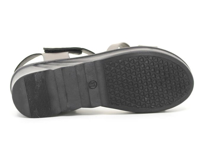 Voga Zenne 2100-154 Yüksek Topuk Sandalet Platin - Thumbnail