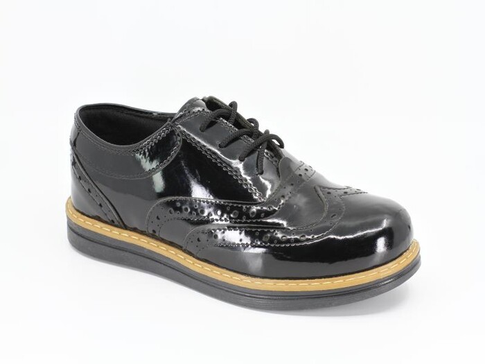 Volter Garson 007 Günlük Ayakkabı Siyah Rugan - 1