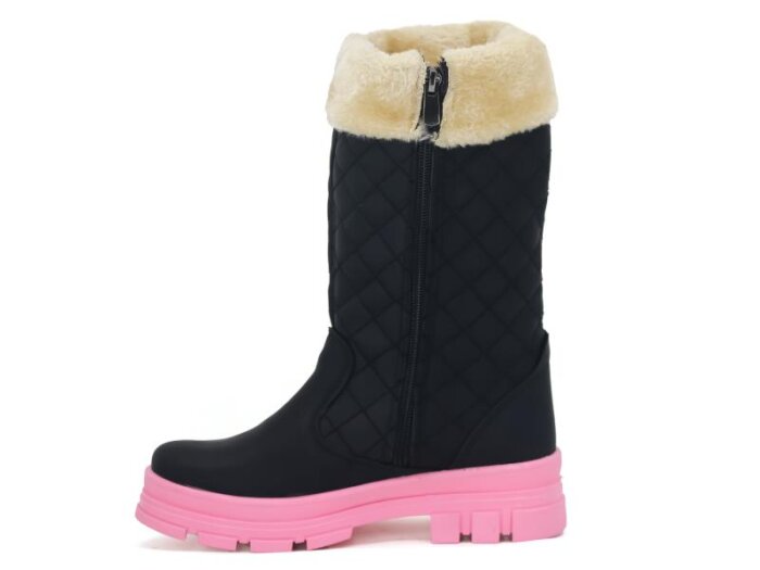 Walking Rota Filet 021 Uzun Çizme Siyah - Bej - Pembe - 2