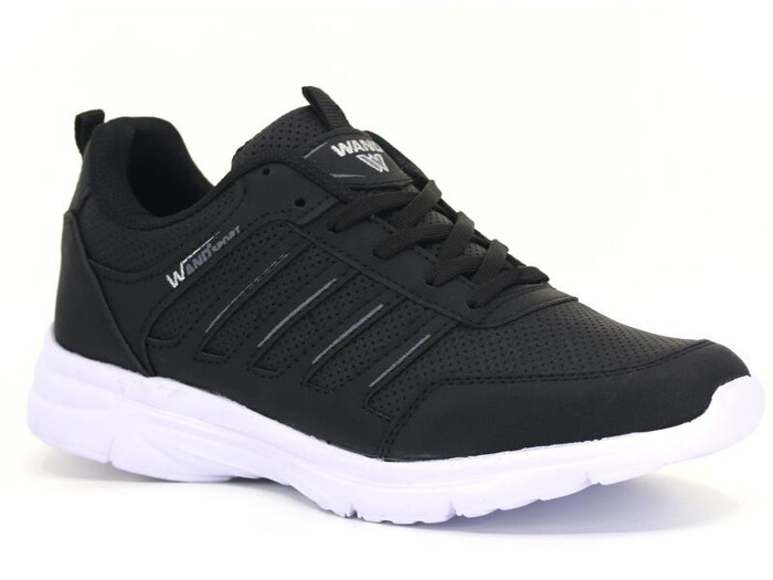 Wand Merdane 2080 Cilt Spor Ayakkabı Siyah - Beyaz - 1