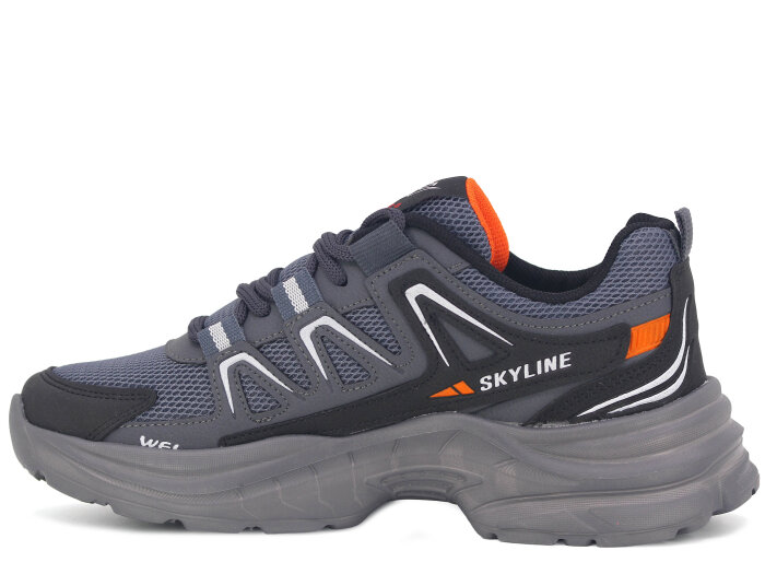 Wanderfull Garson 4281 Anorak Spor Ayakkabı Füme - Siyah - Turuncu - 2