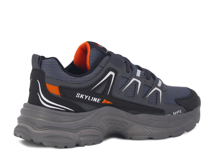 Wanderfull Garson 4281 Anorak Spor Ayakkabı Füme - Siyah - Turuncu - 3