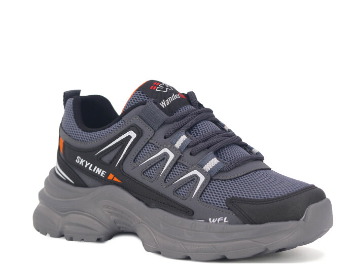 Wanderfull Garson 4281 Anorak Spor Ayakkabı Füme - Siyah - Turuncu - Wanderfull