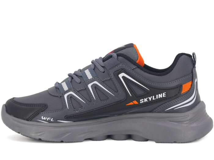 Wanderfull Garson 4281 Cilt Spor Ayakkabı Füme - Siyah - Turuncu - Wanderfull (1)