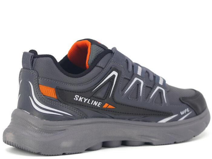 Wanderfull Garson 4281 Cilt Spor Ayakkabı Füme - Siyah - Turuncu - 3