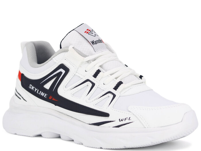 Wanderfull Garson 4281 Cilt Spor Ayakkabı Siyah - Beyaz - Kırmızı - Wanderfull