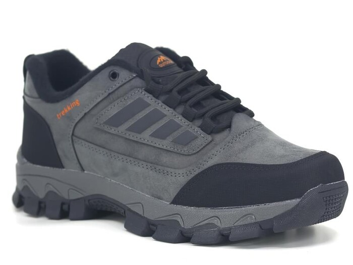 Wanderfull Merdane 3023 Kısa Trekking Bot Füme - Siyah - Turuncu - 1