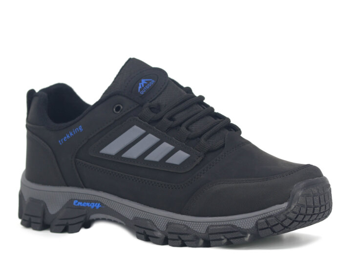 Wanderfull Merdane 3023 Kısa Trekking Bot Siyah - Füme - Saks Mavi - 1