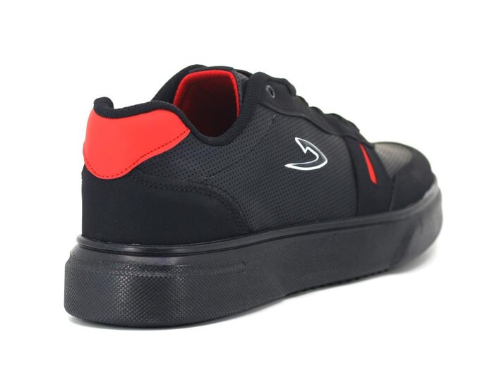 Wanderfull Merdane 4180 Cilt Spor Ayakkabı Siyah - Kırmızı - Thumbnail