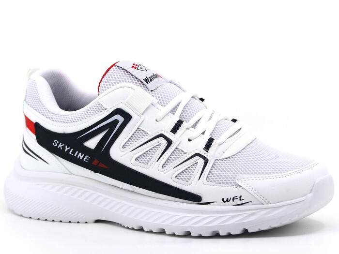 Wanderfull Merdane 4281 Anorak Spor Ayakkabı Beyaz - Siyah - Kırmızı
